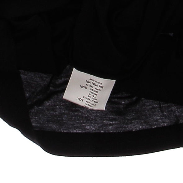 Top noir avec strass