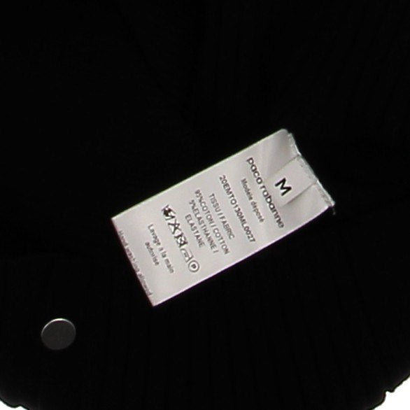 Top noir côtelé