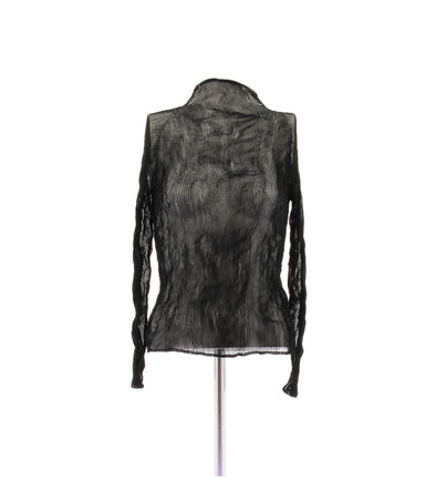 Top noir transparent