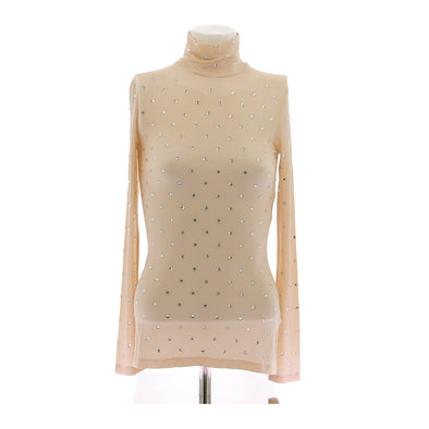 Top nude à strass