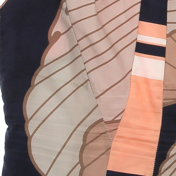 Top en soie à motifs colorés