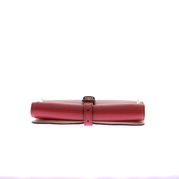 Trousse à bijoux rouge en cuir