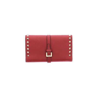 Trousse à bijoux rouge en cuir