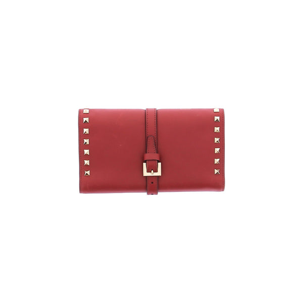 Trousse à bijoux rouge en cuir