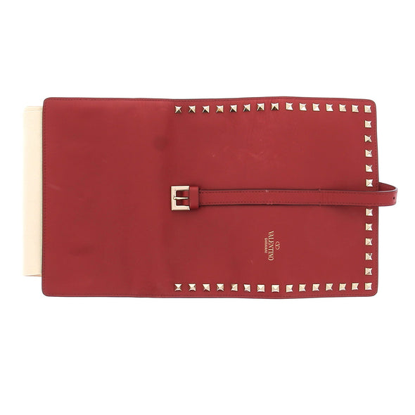 Trousse à bijoux rouge en cuir