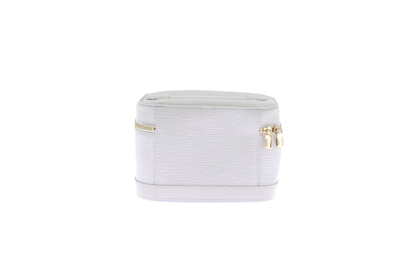 Trousse de toilette en cuir épi