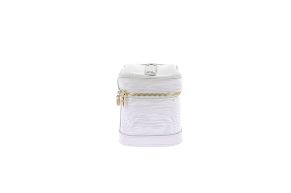 Trousse de toilette en cuir épi