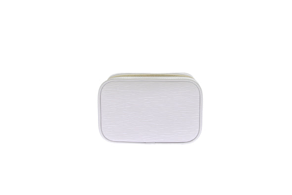 Trousse de toilette en cuir épi