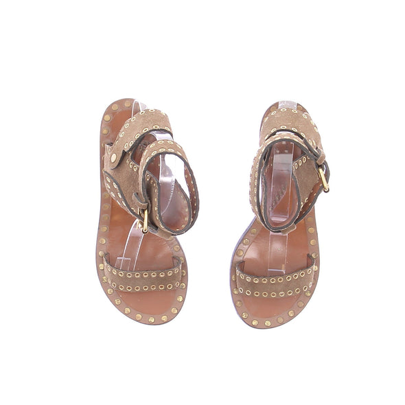 Sandales à talons marrons