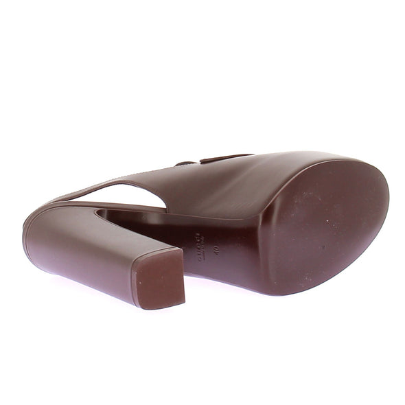 Mules à talons et plateformes "Horsebit"