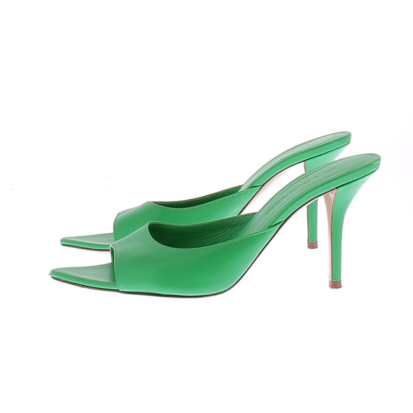 Sandales à talons vertes