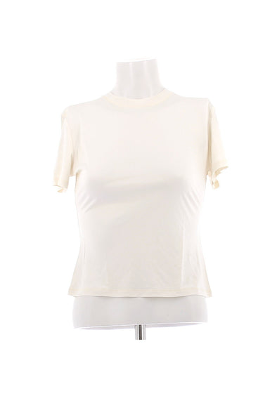 Tee-shirt en soie blanc