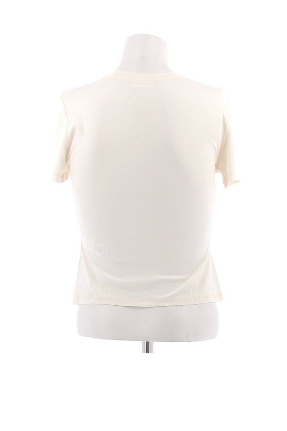 Tee-shirt en soie blanc