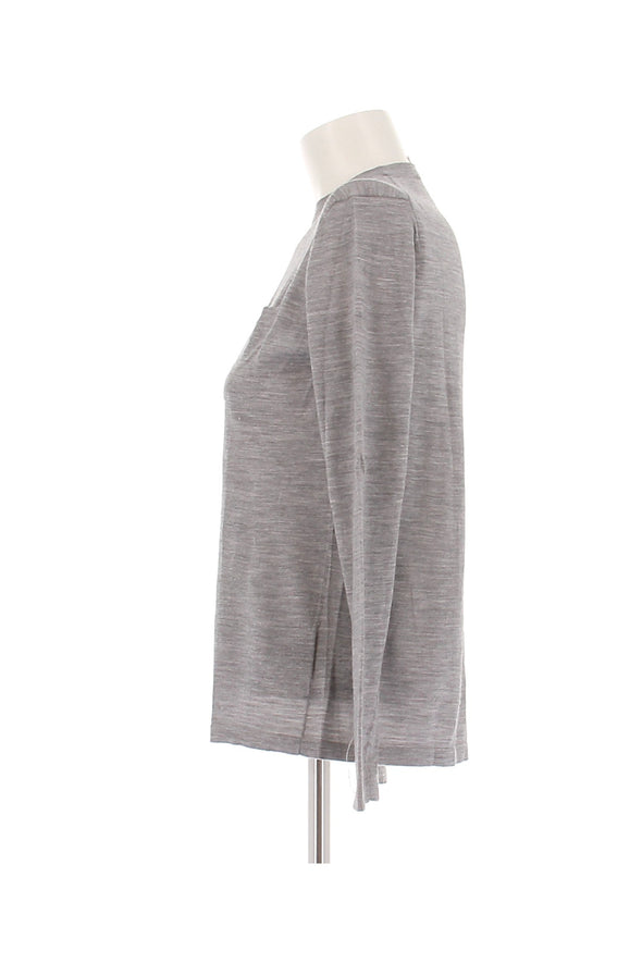 Tee-shirt en laine et soie