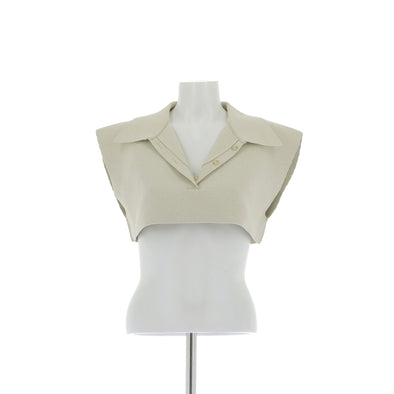 Top crop beige
