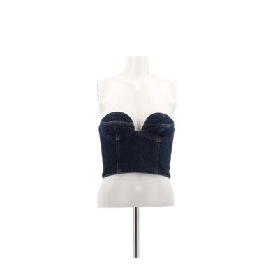 Top bustier en denim