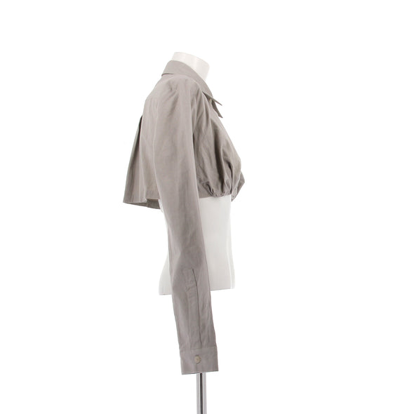Chemisier court gris