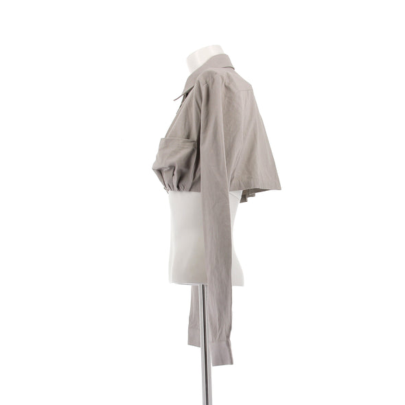 Chemisier court gris