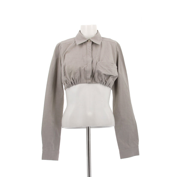 Chemisier court gris
