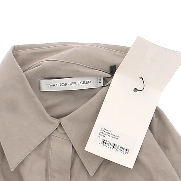 Chemisier court gris