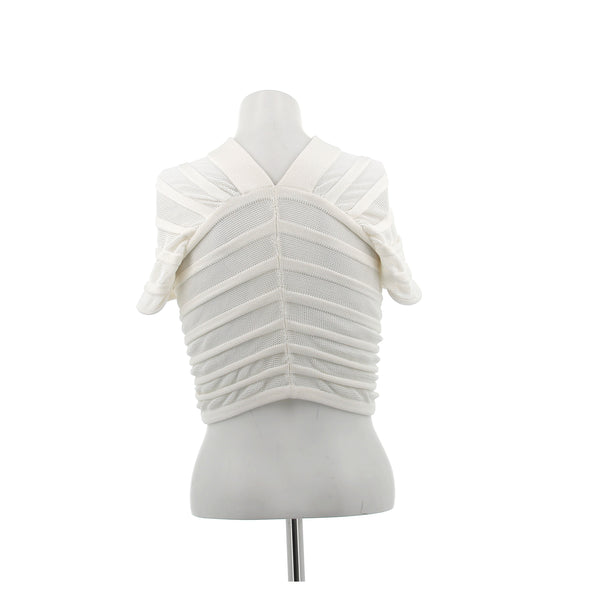 Top en maille crème