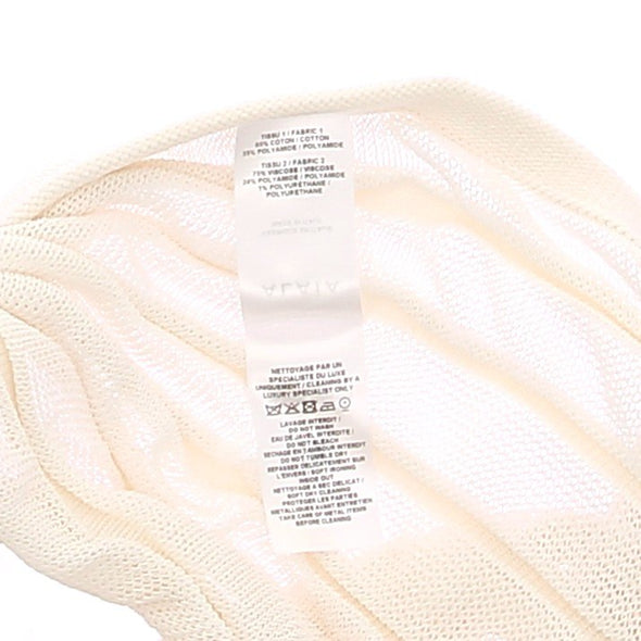 Top en maille crème