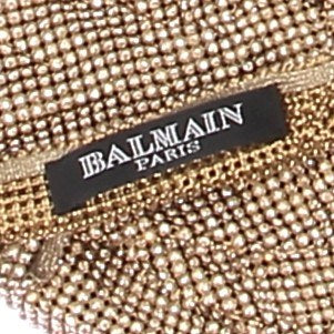 Top côte de maille doré et strass