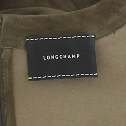 Top en daim kaki