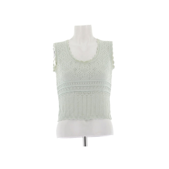 Top en maille pointelle