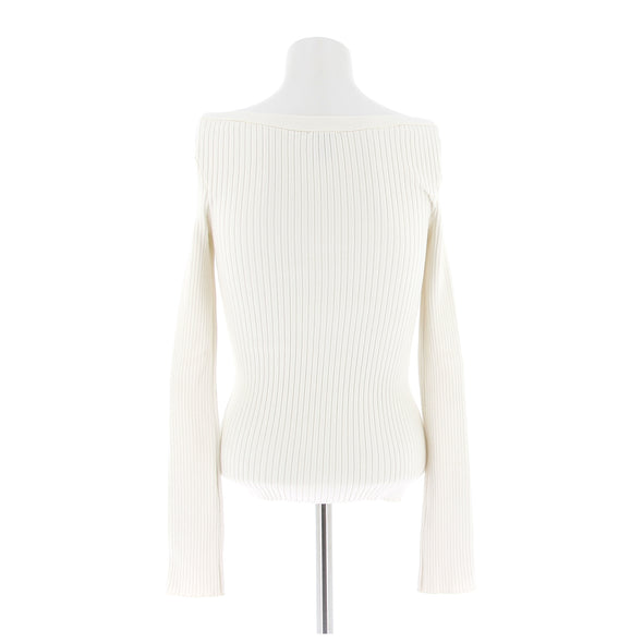 Top en maille blanc