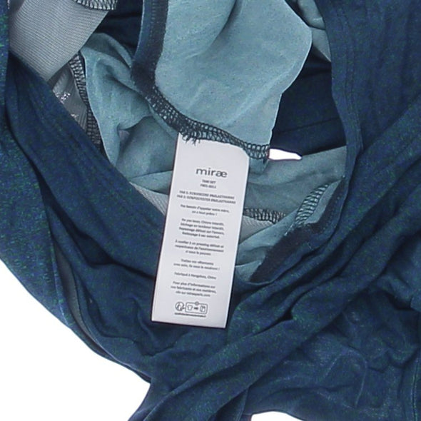 Top drapé "Tani" bleu marine