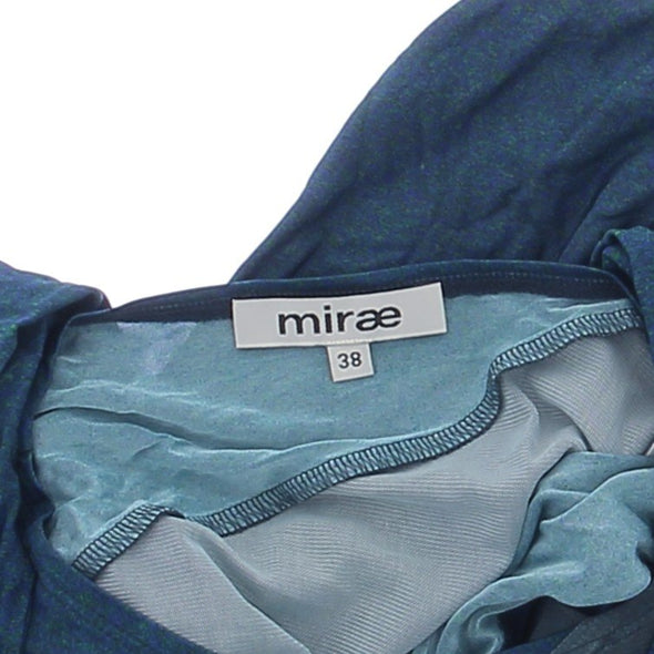 Top drapé "Tani" bleu marine