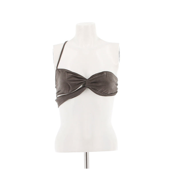 Top bandeau marron