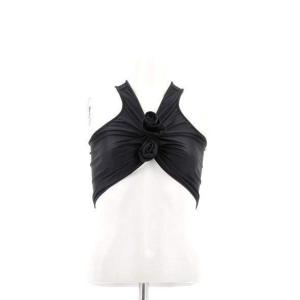 Top crop noir