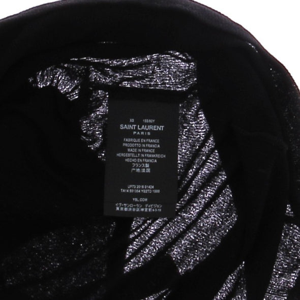 T-shirt noir à manches courtes
