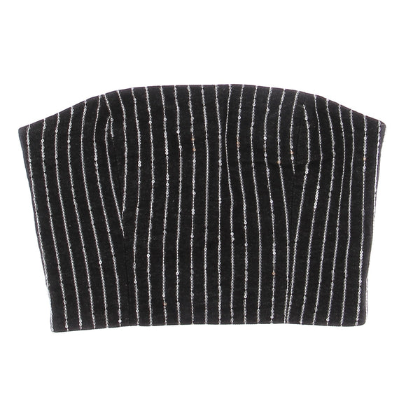 Top bustier à sequins