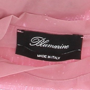 Top rose à strass