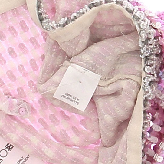 Top en soie et sequins