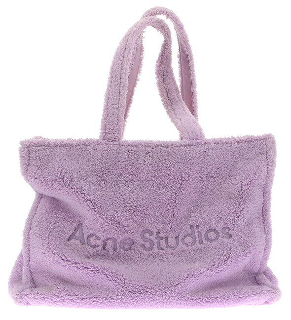 Cabas violet à logo