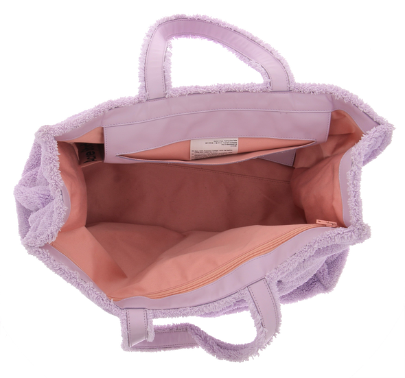 Cabas violet à logo