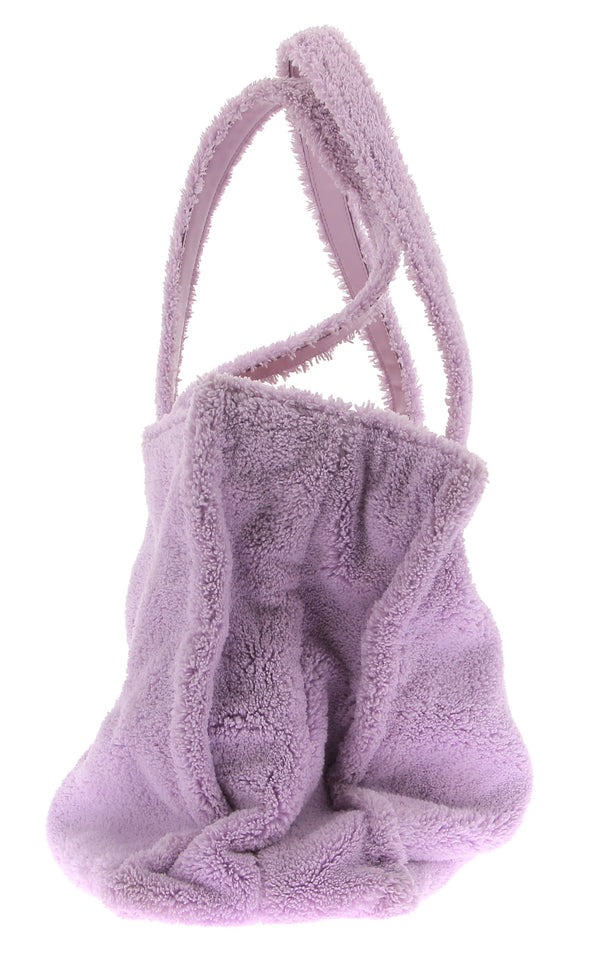 Cabas violet à logo