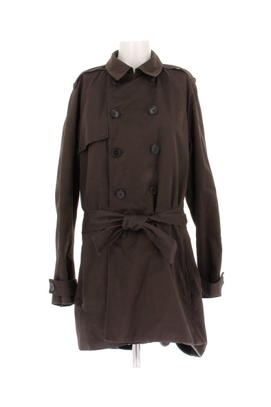 Trench-coat marron