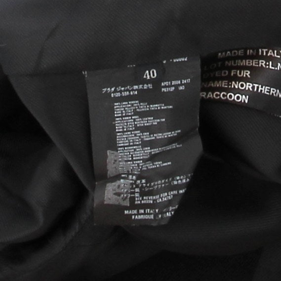 Manteau en laine et fourrure