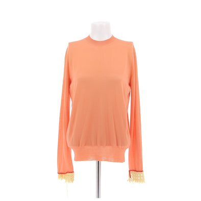 Pull en cachemire orange