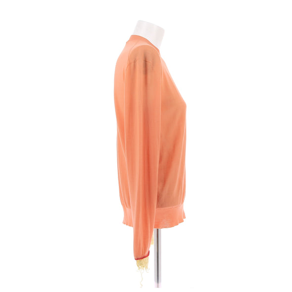 Pull en cachemire orange