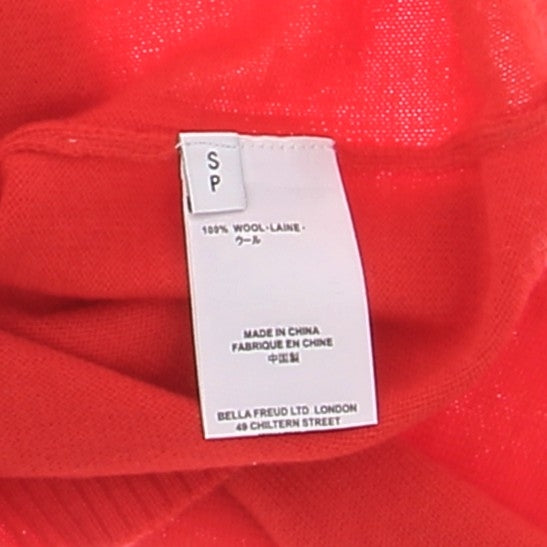 Pull en laine rouge