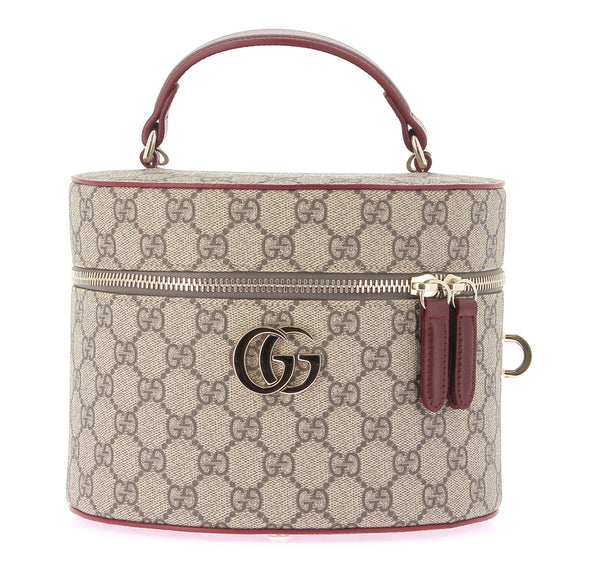 Sac à bandoulière bordeaux monogrammé
