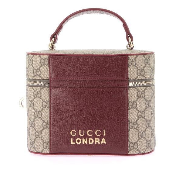 Sac à bandoulière bordeaux monogrammé