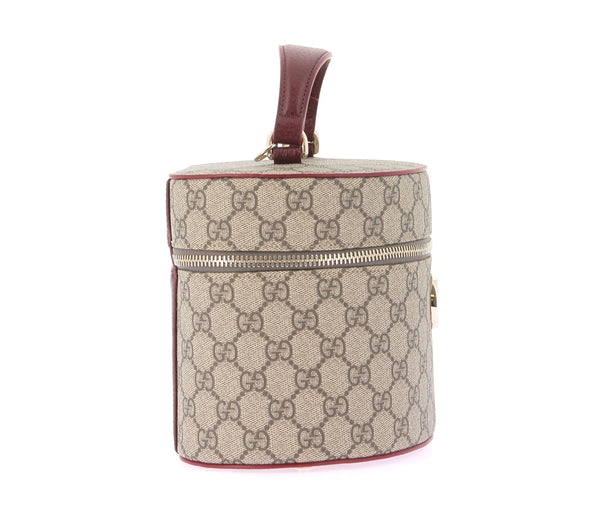Sac à bandoulière bordeaux monogrammé