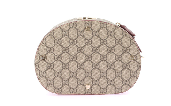 Sac à bandoulière bordeaux monogrammé